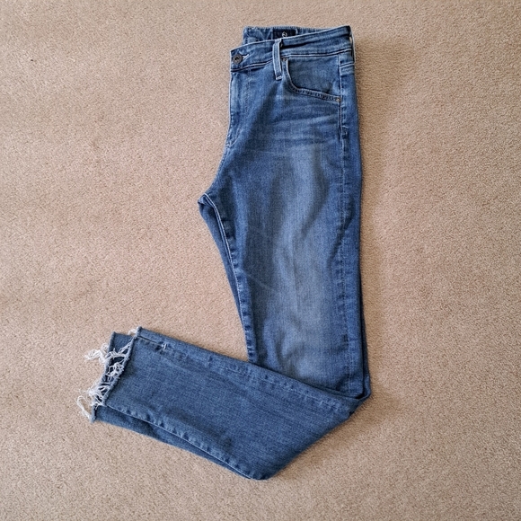 Adriano Goldschmied Jeans Womens 28 Blue Denim The Farrah Skinny Ankle High Rise - Picture 9 of 13
